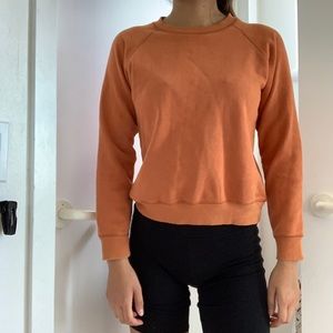 Orange urban outfitters crew neck